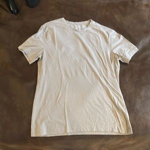 H&M Beige Cream Tee Shirt Slim Fit